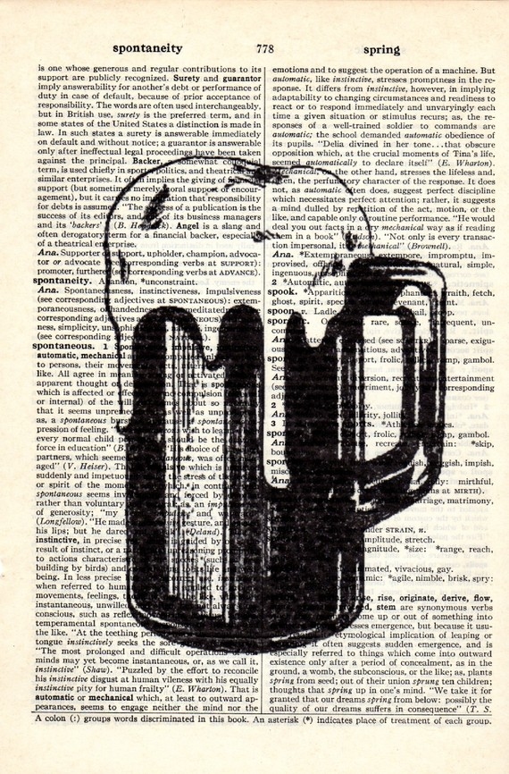 Dictionary Book Page Art print Beer Mug